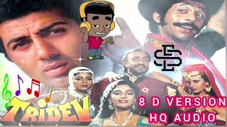 Tridev movie1989 Tirchi Topiwale HQ Audio 8D versionquotAmit Kumar amp Sapna Mukherjee [upl. by Thorrlow505]