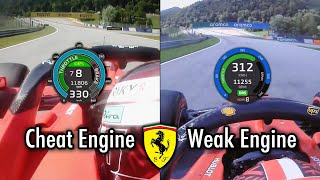 Cheat Ferrari Engine vs Weak Ferrari Engine [upl. by Prisca]