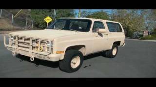 1986 Chevy Blazer C10 4x4 Hunting Work Truck SUV 24 Volt Diesel Bio Candidate [upl. by Mailli]