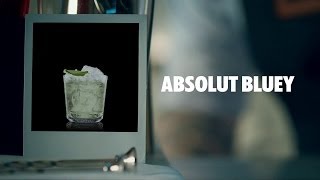 ABSOLUT BLUEY DRINK RECIPE  HOW TO MIX [upl. by Haley860]