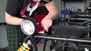 How to Build a Go Kart  26  Headlights [upl. by Sukhum]