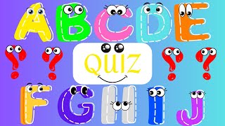 A to J QUIZ Test Your Knowledge of the First Half of the Alphabet [upl. by Luapnaes]