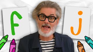 Learn to Doodle Letters from F to J With Mo Willems  More Drawing Videos for Kids [upl. by Retrop]