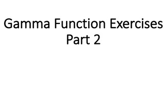 Special Functions  Gamma Function Exercises [upl. by Aneekas]