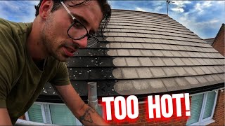 Remember When I Said Roof Cleaning is Easy Not in SUMMER [upl. by Pawsner]