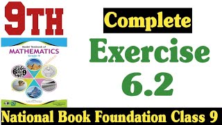 Class 9 Maths Chapter 6 Exercise 62  Ex 62 Class 9  62 Math Class 9  NBF  Fazal Academy [upl. by Gosser]