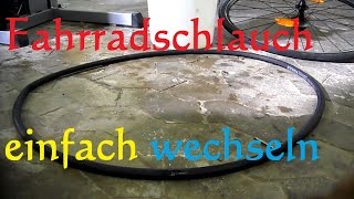 Anleitung Fahrradschlauch wechseln  Schlauch Fahrrad tauschen [upl. by Duong]