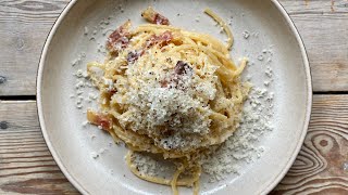 LA VRAIE RECETTE DES CARBONARA 🤌🏻🇮🇹 shorts [upl. by Melonie]