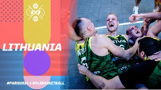 Lithuanias 🇱🇹 Men Olympic Team  3x3 Basketball [upl. by Barger813]