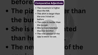 Comparative Adjectives in English Grammar shorts [upl. by Ivad]