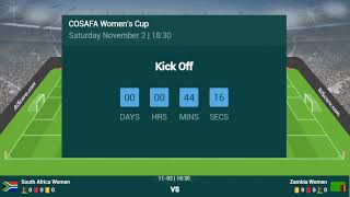 SOUTH AFRICA VS ZAMBIA LIVE  2024 COSAFA WOMENS CUP TODAY LIVE  ZAMBIA VS SOUTH AFRICA LIVE MATCH [upl. by Nally]