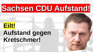 Sachsen CDU Aufstand Kretschmer scheitert SPD Minderheitsregierung vor dem Aus Brombeer AfD CDU [upl. by Deerc]