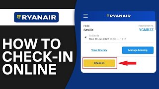 How to Check in Online at Ryanair 2024 Step by Step [upl. by Natsreik]