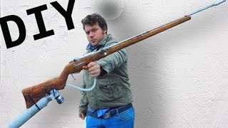 Home Made Air Rifle Complete TUTORIAL and QEV valve [upl. by Saylor]