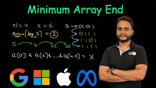 Minimum Array End  Leetcode 3133 [upl. by Pylle]