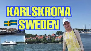 ADVENTURE IN KARLSKRONAHOGLANDS PARKBOATSIGHTSEEINGBEAUTIFUL CITY ON THE BALTIC SEA BUGOS VLOG [upl. by Atnod]