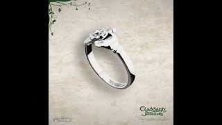 White Gold Diamond Claddagh Ring [upl. by Caitrin]