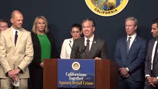 Attorney General Bonta Joins Legislative Leaders to Introduce Legislation on Retail Crime [upl. by Nede]