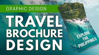 Travel Brochure Design Concept Timelapse  Freelance Graphic Design [upl. by Manda]