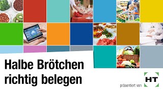 Halbe Brötchen richtig belegen  Hauswirtschaft [upl. by Elokin693]