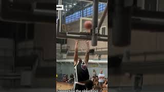 13YearOlds Dunk Shatters Backboard  StadiumClubhouse Basketball NBAprospect NBA [upl. by Schreck]