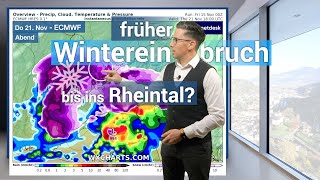 Der erste Schnee bis ins Rheintal kündigt sich an Wetterring Regional Wetter 15112024 ￼ [upl. by Yllib535]