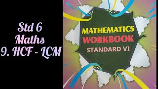 Std 6 Maths Ch 9 HCF  LCM [upl. by Ayot252]