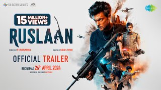 Ruslaan Official Trailer  Aayush Sharma Jagapathi Babu Sushrii  Karan B  Radhamohan  26th Apr [upl. by Alegre]