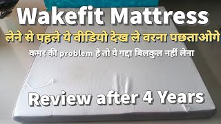 wakefit orthopedic memory foam mattress  Long term review and problems  Bed for back pain relief [upl. by Aner]