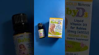 Liquid Vitamin D3 ☀️400 IU California Gold Nutrition for Children [upl. by Narik370]