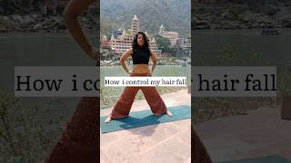 How I control my hair fallhairfall shorts [upl. by Suiluj]