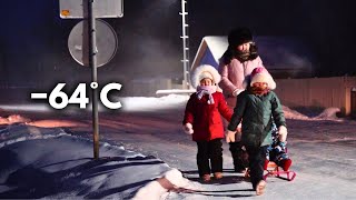 A Day in the Life of a Family in the Coldest Village on Earth −64°C −84°F Yakutia Siberia [upl. by Harac627]