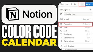 How To Color Code Calendar On Notion 2024 [upl. by Navets]