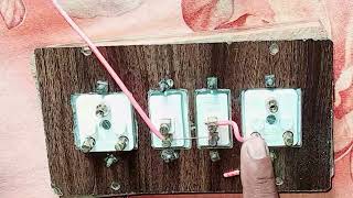 switch board wiring  electric board wiring kaise kare  house wiring kaise karen connection [upl. by Shetrit]