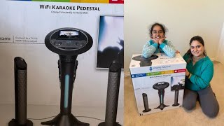 Singing Machine Karaoke WiFi Karaoke Pedestal With 7quot Touchscreen Display UNBOXING And REVIEW [upl. by Delacourt344]