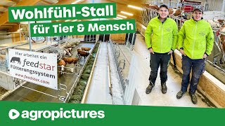 Wohlfühl Stall für Tier amp Mensch mit dem Feedstar Futterband von Eder  Bio Heumilch Betrieb Mauser [upl. by Adnirb62]