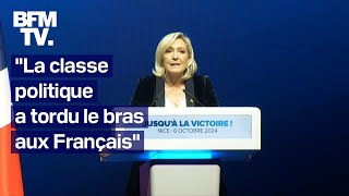 Le discours de Marine Le Pen en meeting à Nice en intégralité [upl. by Oilcareh]