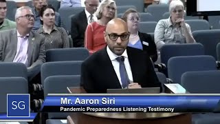 Aaron Siri Shares Hard Hitting Truths About Vaccine Policy with South Carolina Senate [upl. by Nolita]