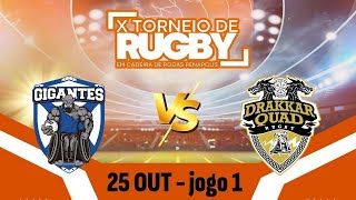 JG 01 Gigantes x Drakkar  X Torneio de Penápolis  8h30 [upl. by Wollis]