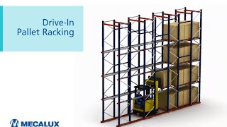 Drivein pallet racking high density storage [upl. by Ahsinom]