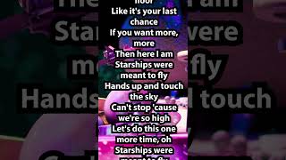 Nicki Minaj  Starships  Lyrics Scrolling [upl. by Eynobe]