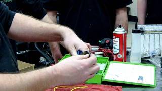 How to crimp a terminal end on a wire used in the Powersports Industry Instructor part 1 [upl. by Tate]