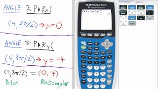 Convert Polar to Rectangular TI 84 Calculator [upl. by Eindys]