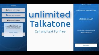 Talkatone create new method  Get Unlimited free usa number  Talkatone Account Update Method II [upl. by Jedd]