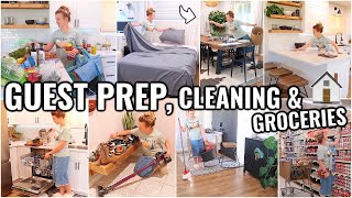 PREPPING FOR GUESTS🏠 CLEAN GROCERY SHOP ORGANIZE amp GUEST PREP WITH ME  2022 CLEANING MOTIVATION [upl. by Helen489]