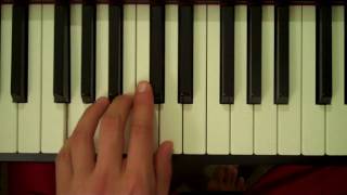 How To Play a G Major Chord on Piano Left Hand [upl. by Wylen283]