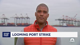 Looming US port strike could shake economy ahead of peak holiday shopping season [upl. by Asilam330]