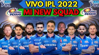 IPL 2022  Mumbai Indians New Squad IPL 2022  MI Team Players List 2022  MI Probable Squad 2022 [upl. by Desdee]