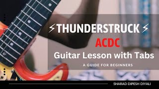 Thunderstruck Guitar Lesson with Tabs [upl. by Swamy]