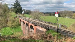 Hagley Hall crossing Oldbury viaduct [upl. by Llacam]